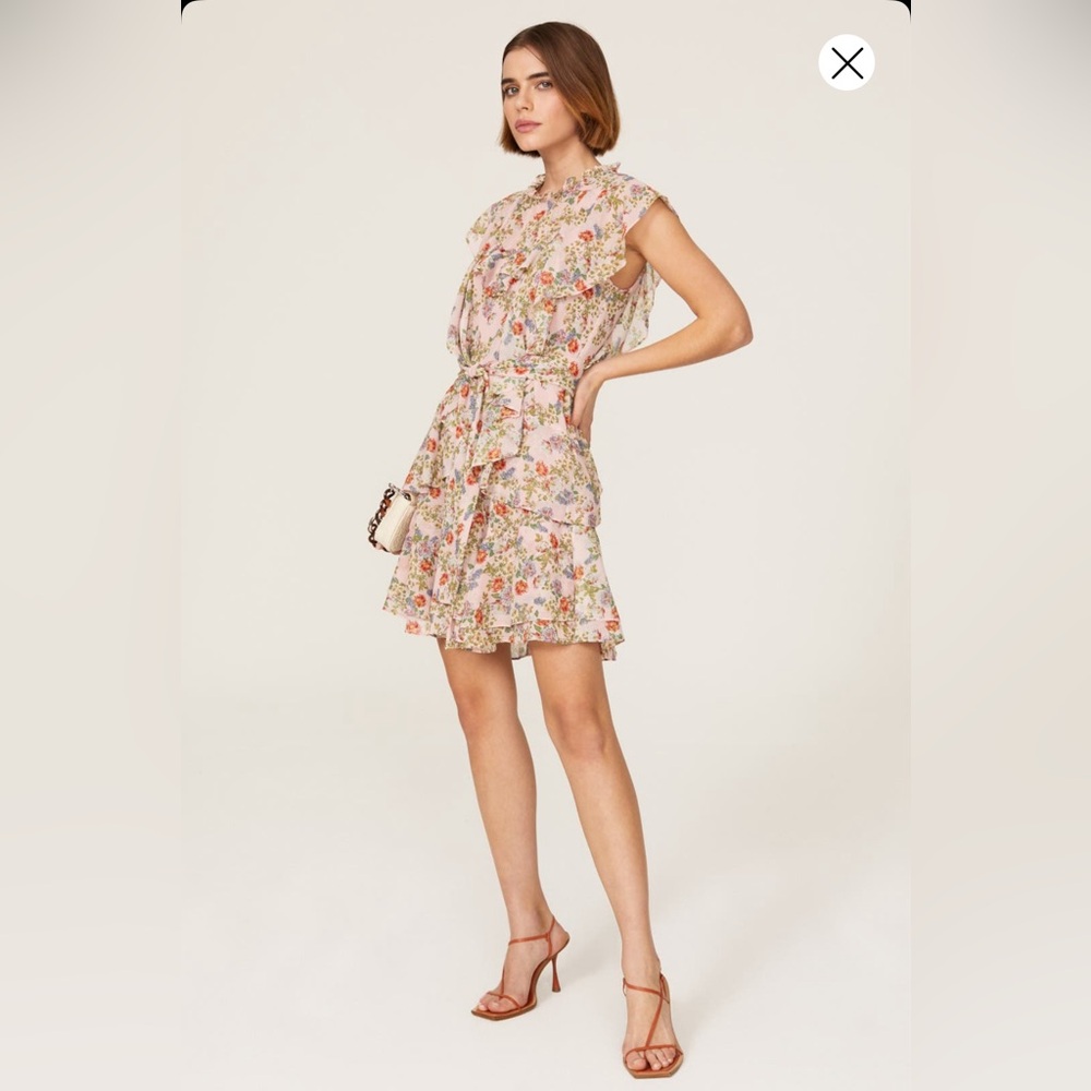 Marissa Web Collective Floral Ruffle Tie Dress